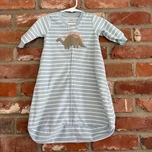 Carters Long Sleeve Fleece Sleepsack Dinosaur 0-3m